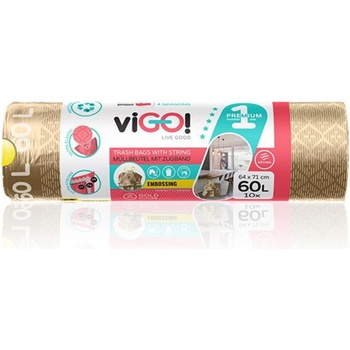 Vigo pytle zatahovací LDPE 60 l 30µm 10ks s vůní gold future