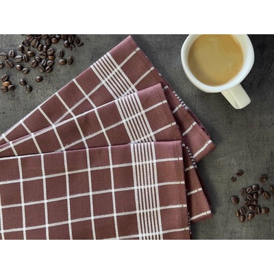 SVITAP sleep well Pozitiv 50 x 70 cm tmavě hnědá s bílým vzorem, 3 ks – Zbozi.Blesk.cz