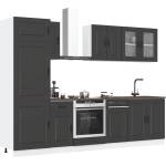 vidaXL Комплект кухненски шкафове от 8 части Kalmar, инженерно дърво (3314792)