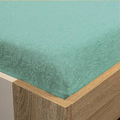 Homa žakar new prostěradlo ocean green 200x220