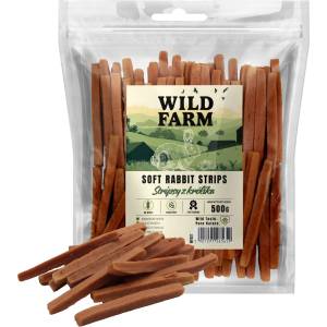 WILD FARM Заешки ленти 500 г лакомство за кучета