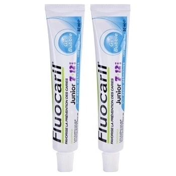 Fluocaril Junior 7-12 Bubble Gum zubní pasta pro děti 2 x 50 ml