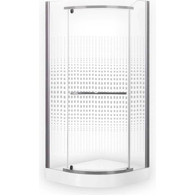 Roth ELARIS 80 cm Stříbrná Sklo POTISK 195 cm 4520001