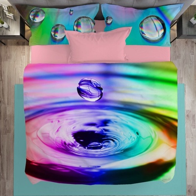 Gipetex Natural Dream 3D talianská obliečka bavlna Water rainbow 140x200 70x90