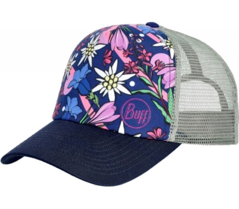 Buff Trucker Cap flowers