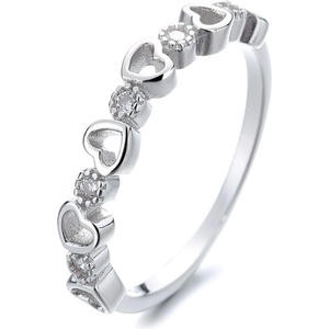 Silenti Jewelry Сребърен пръстен "Симпатия" - 10 - 62 мм (19.7мм диам. )