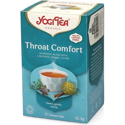 Yogi Tea Bio Throat comfort Ajurvédský čaj Na hrdlo 17 ks