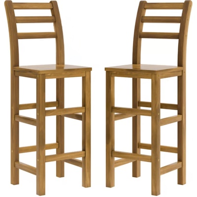 Casaria OSLO 40 x 36 x 110 cm prírodná hnedá 2 ks