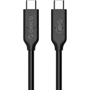 ORICO USB4 USB-C to USB-C Cable, 8K, 100W, 40Gbps - здрав USB4 кабел за устройства с USB-C порт (30 см) (черен)