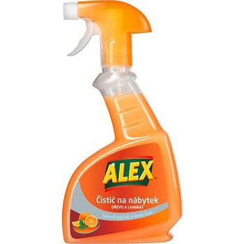 Alex sprej čistič na laminátový a dřevěný nábytek pomeranč 375 ml