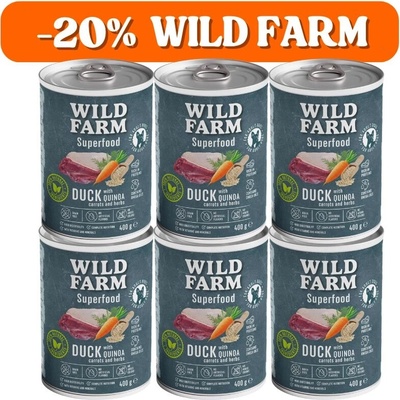 Wild Farm Superfood Duck 6 x 400 g
