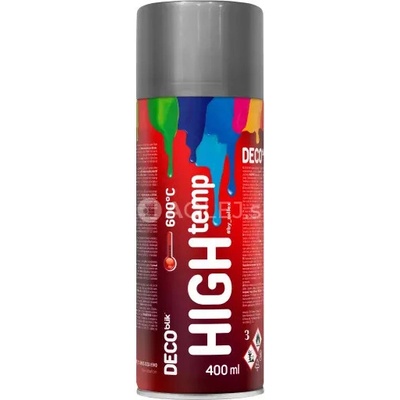 Zollex Zollex Deco Blik farba na vysoké teploty 450 ml strieborná