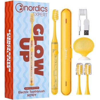 Nordics Звукова електрическа четка за зъби Nordics Expert Glow Up жълта (X010Y)