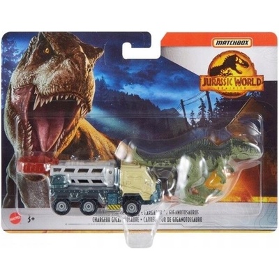 Matchbox Jurského sveta transportéra s Gigantozaurom