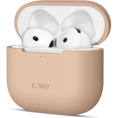 Tech-Protect Силиконов калъф Tech-Protect за Apple AirPods 4 - бежов