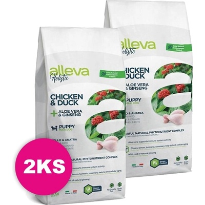 Alleva Holistic Puppy & Junior Maxi Chicken & Duck 2 x 12 kg