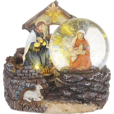 MagicHome Dekorácia Betlehem 2 LED teplá biela 2xAAA interiér 11x9,50x10 cm