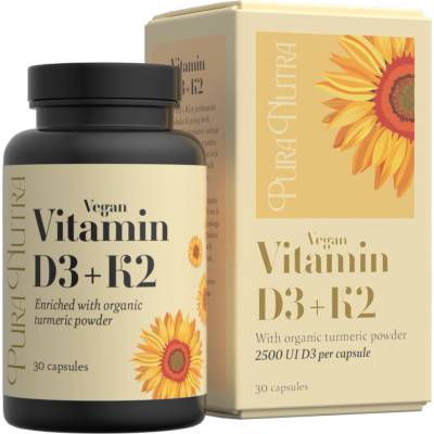 Pura Nutra Vitamin D3+K2 - 30 капсули