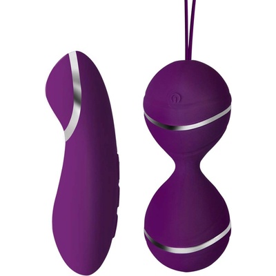 SuperLove Remote Controlled Vibrating Love Balls Purple
