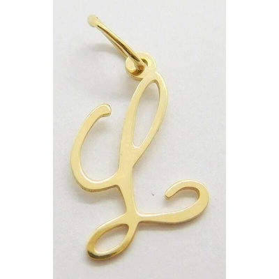 Klenoty Budín Dámský zlatý přívěsek písmenko "L" 42691