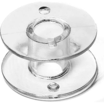 PREM Cívka SINGER Class 15, plastový, transparentní, velikost 11,5mm, průměr 20,4mm