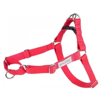 amiplay EASY GO SAMBA harness - нагръдник за куче - ЧЕРВЕН, размер XL - 65-95 х 2, 5 см - Полша - 280311