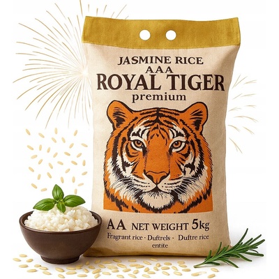 Royal Tiger Jasmínová rýže 5 kg – Zbozi.Blesk.cz