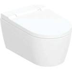 Geberit AquaClean - Електронно биде Sela с керамика, окачено, TurboFlush, SoftClosing, KeraTect, бяло 146.220. 11.1 (146.220.11.1)