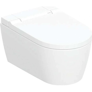 Geberit AquaClean - Електронно биде Sela с керамика, окачено, TurboFlush, SoftClosing, KeraTect, бяло 146.220. 11.1 (146.220.11.1)