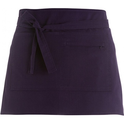 Bargear Středně dlouhá gastro zástěra z bavlněného kepru Fialová K513