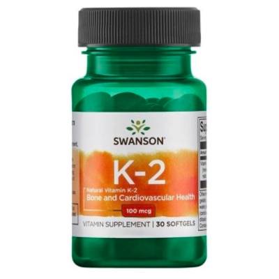 Swanson Vitamín K2 Natural 100 mcq 30 kapsúl