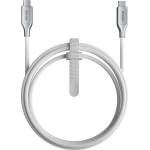 Nomad Kevlar кабел USB-C към USB-C, 1, 5 м, бял (NM014674858)