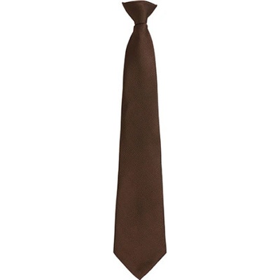 Premier Workwear Kravata na klip PR785 Brown -ca. Pantone 476