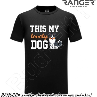 Ranger tričko motív Lovely Dog 1 čierna