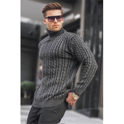 Madmext Мъжки пуловер 6317 - Антрацит #363677 (363677_Антрацита)
