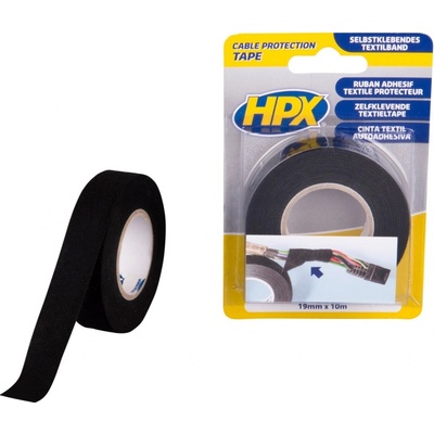 HPX Páska na kabely 19 mm x 10 m černá