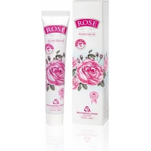 Bulgarian Rose Karlovo Bulgarian Rose Hand Cream - Омекотяващ крем за ръце с натурално розово масло и витамин F, 50мл