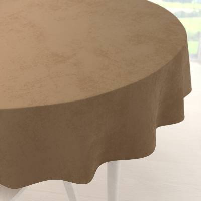 Biante Veľký zamatový okrúhly obrus Velvet Premium SVP-055 Hnedý Ø 240 cm