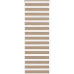 vidaXL Зеброва щора, пясъчно кафява, 80x230 см, ширина на плата 75, 9 см, полиестер (4014595)