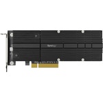 Synology Контролер Synology M2D20, от PCIe 3.0 x8 към 2x M. 2 NVMe 2280/22110 (M2D20)