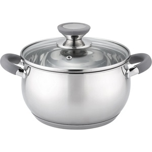 Voltz Тенджера Oliver Voltz OV51210N26, 26см, 7.7 л, Индукция, Силиконови дръжки, Инокс/сив