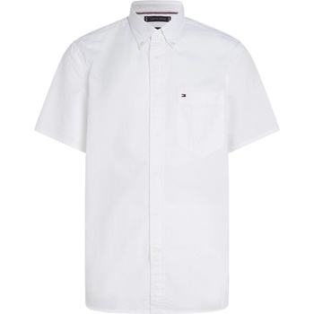 Tommy Hilfiger Риза Tommy Hilfiger Men's Seersucker Short-Sleeve Plain Shirt - Optic White