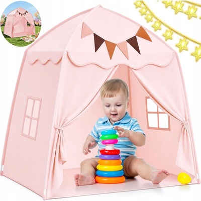 Namiot dla dzieci do izby postele ružový Premium 194x98x120cm