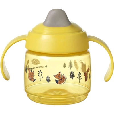 Tommee Tippee чаша за пиене - Superstar Weaning Sippee Cup с чучур 190ml 4м жълта (447827)