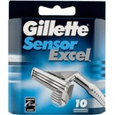 Holiace hlavice a planžety Gillette Sensor Excel 10 ks
