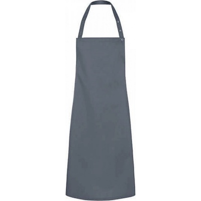 Karlowsky Zástěra Santorini s nastavitelným páskem laclu s druky 215 g/m Antracitová KY072