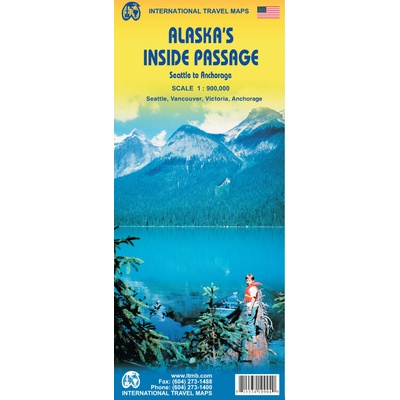Aljaška Alaska's Inside Passage 1:900t mapa ITM – Hledejceny.cz