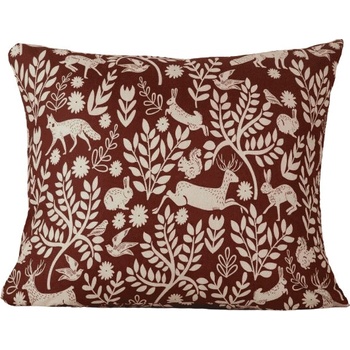 Textilomanie z mikrovlákna FOREST ANIMALS hnedý 70 x 90 cm