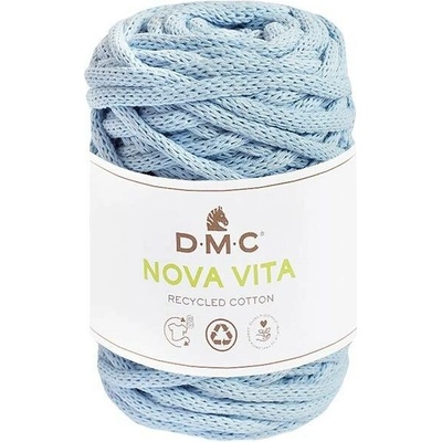 Šňůrková příze na makramé a háčkování NOVA VITA 12 od DMC 250g, světle modrá