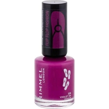 Rimmel 60 Seconds Flip Flop лак за нокти със наситен цвят и ослепителен блясък 8 ml нюанс 336 Violet En Vogue